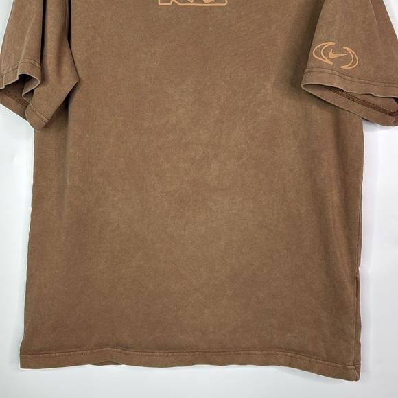 Nike Max90 Brown Loose Fit Stone Washed Crewneck Tshirt Size Small - Picture 3 of 9